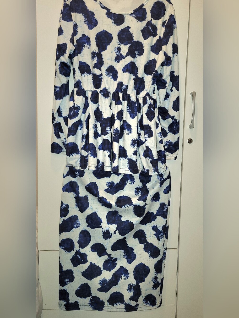 Nuggles Peplum Top Midi Skirt Set - Picture 2 of 5